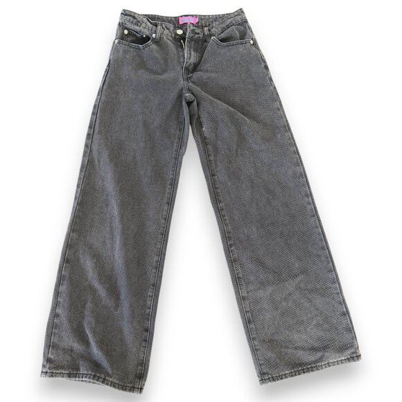 Edikted Raelynn Black Washed Jeans - Picture 1 of 3